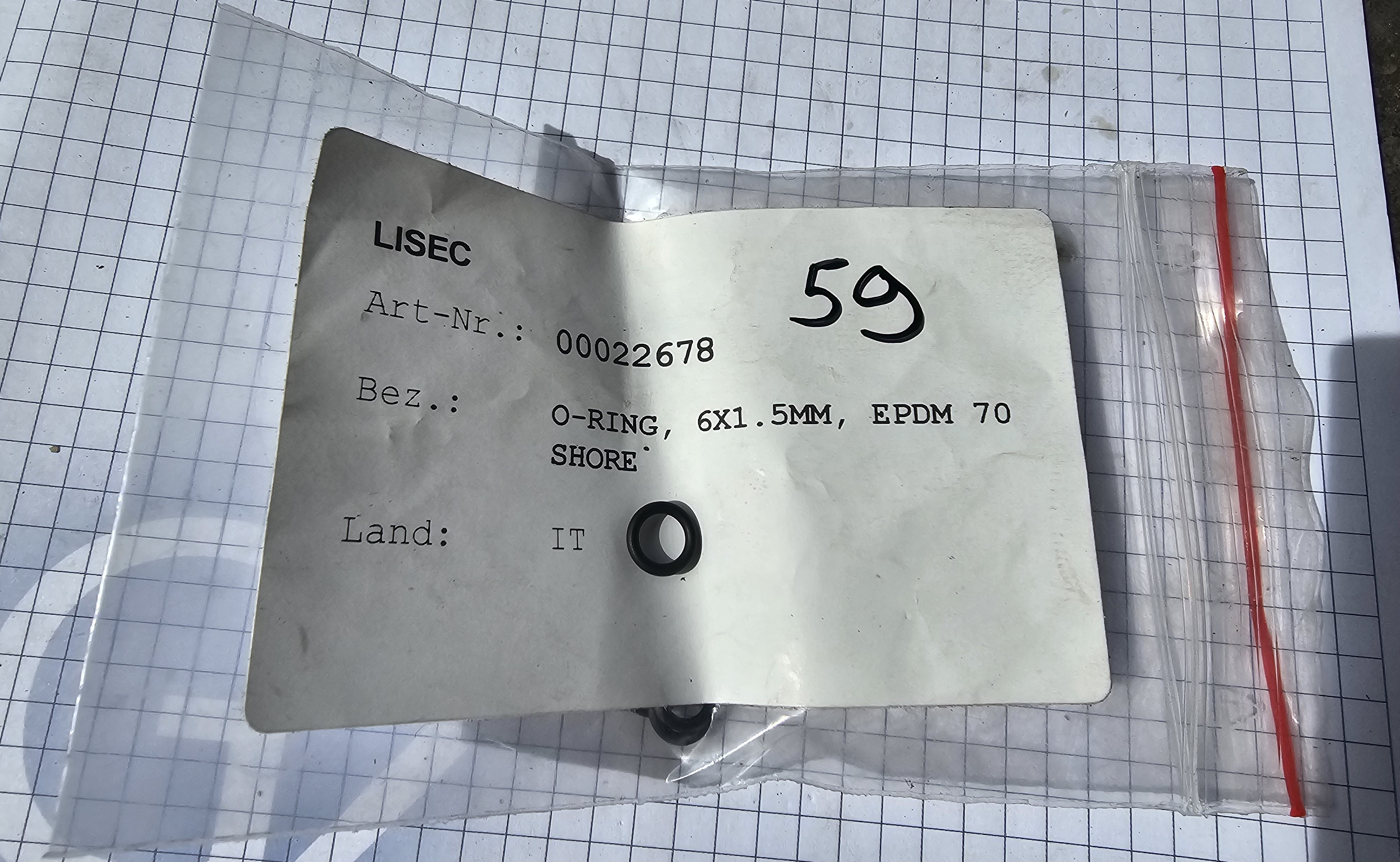 OND-083 Lisec: O-seal