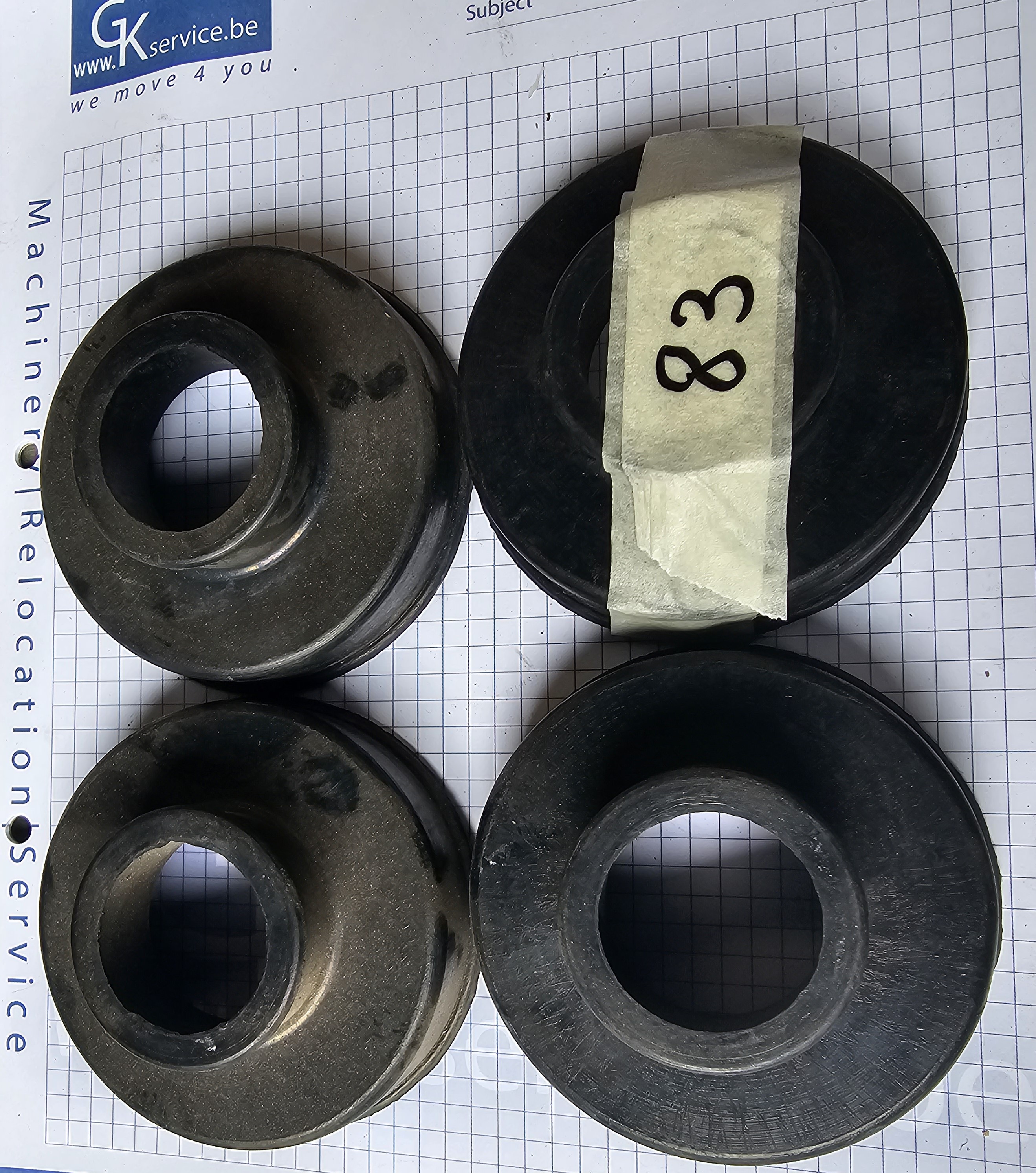 OND-107 Lisec rubber bearing cover