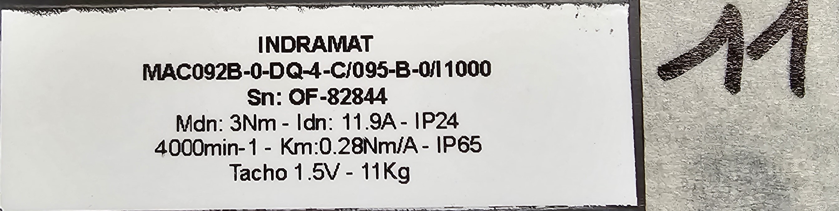 OND-165 Indramat MAC092B motor