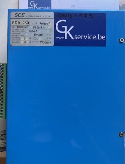 OND-199 SCE SDA250 driver Bottero