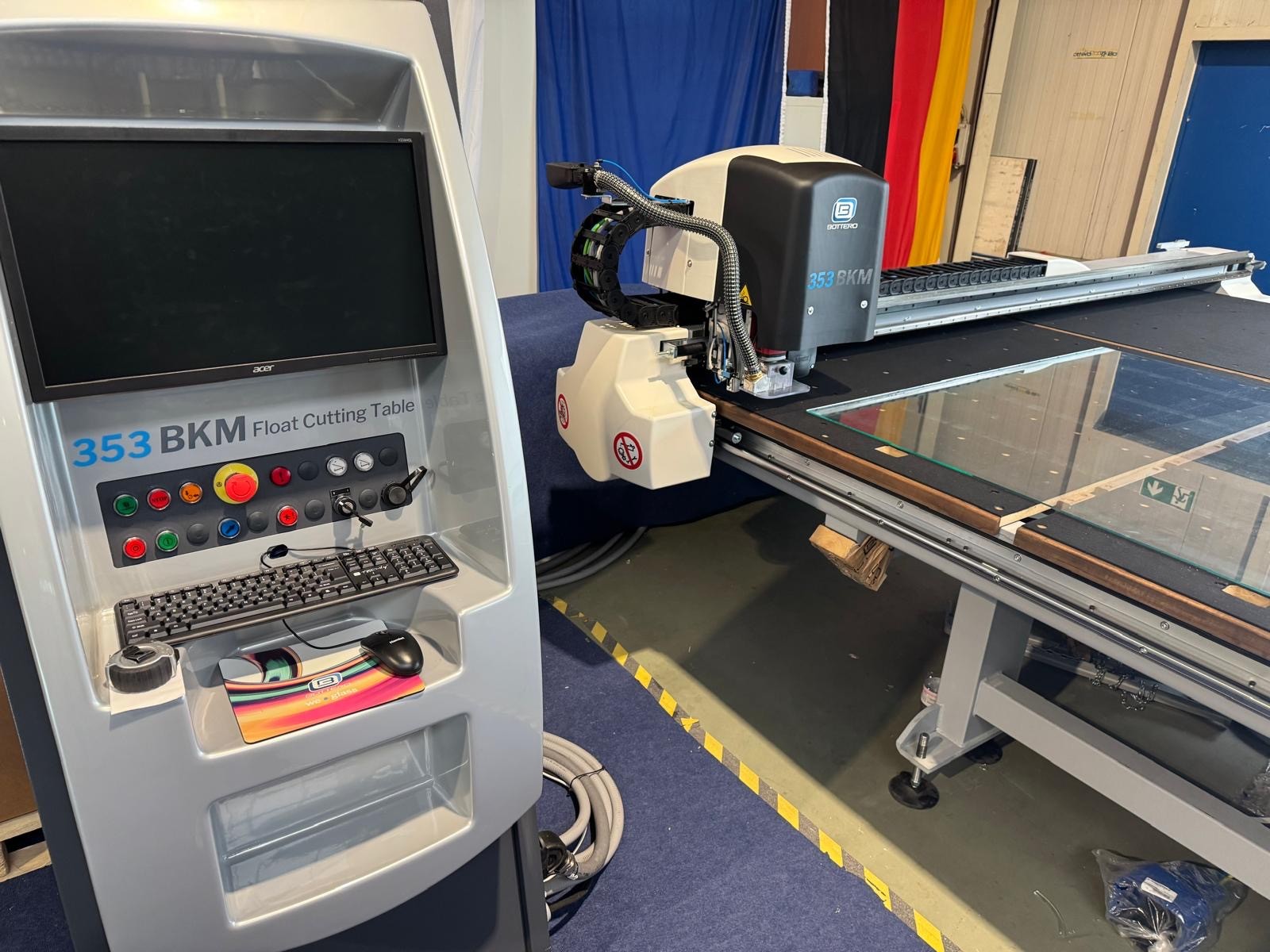 SNI-112 Bottero 353BKM-R float cutting with easy delition for Low-E grinding